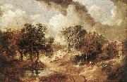 GAINSBOROUGH, Thomas Landscape in Suffolk sdg oil painting on canvas
